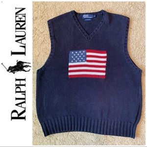COPY - Polo Ralph Lauren American Flag Sweater Vest XL